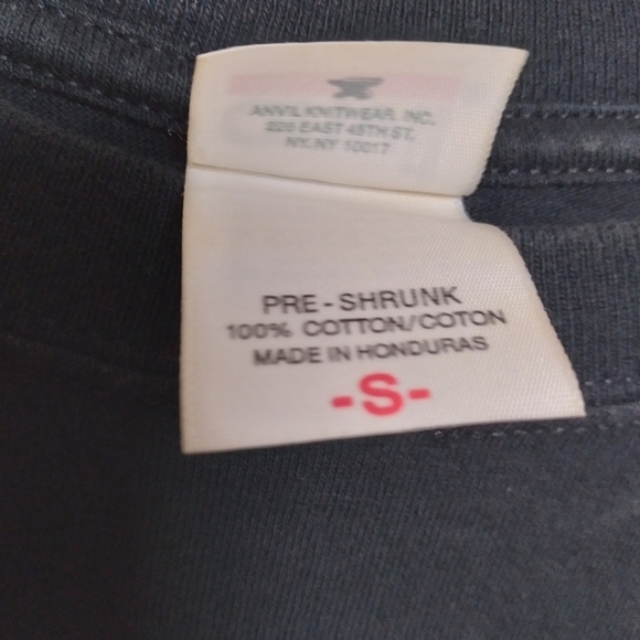 Anvil AC/DC Short Sleeve Black Ice Tour Crew Neck Tee Shirt Size Small - Picture 8 of 8